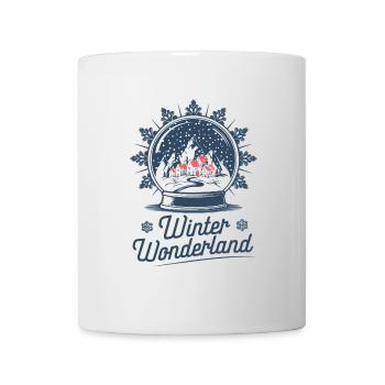 Winter Wonderland – Snow Globe with Village - Mug - white - Front