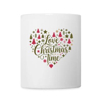 Love for the Christmas season – heart of motifs - Mug - white - Front
