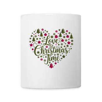 Love for the Christmas season – heart of motifs - Mug - white - Front