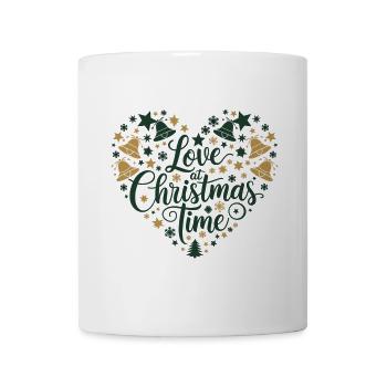 Love for the Christmas season – heart of motifs - Mug - white - Front