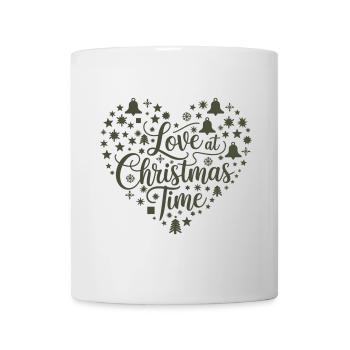 Love for the Christmas season – heart of motifs - Mug - white - Front