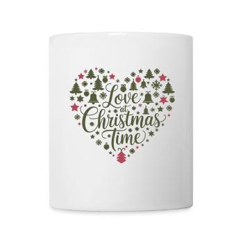 Love for the Christmas season – heart of motifs - Mug - white - Front