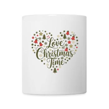 Love for the Christmas season – heart of motifs - Mug - white - Front