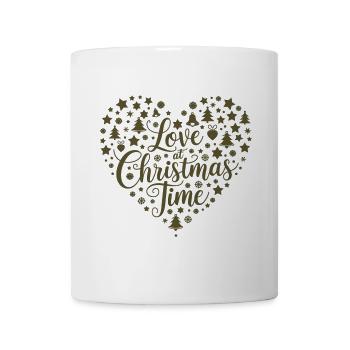 Love for the Christmas season – heart of motifs - Mug - white - Front