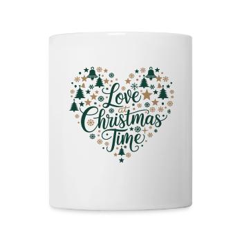 Love for the Christmas season – heart of motifs - Mug - white - Front