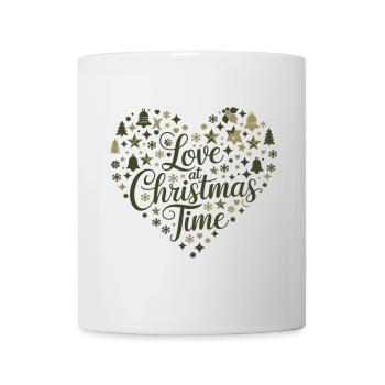 Love for the Christmas season – heart of motifs - Mug - white - Front