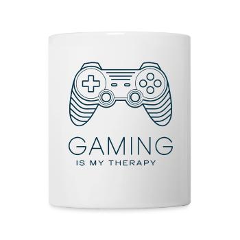 Gaming is my Therapy – Minimalist Controller - Mug - white - Front