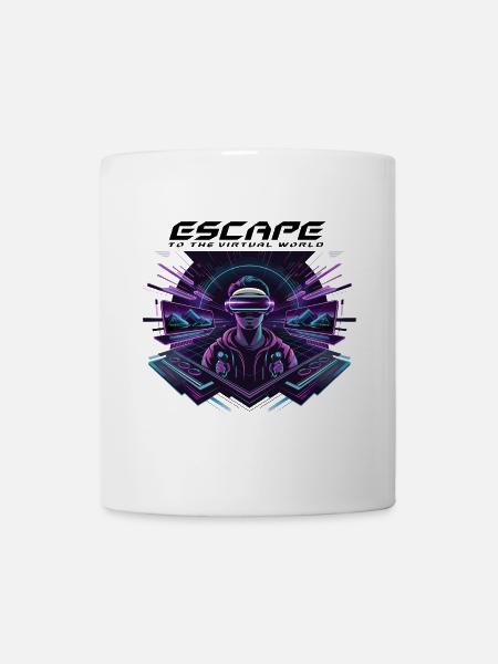 Escape to the Virtual World – Future VR-Design - Tasse - Weiß