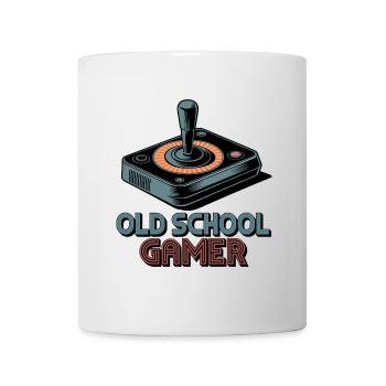 Old School Gamer – Retro Joystick - Mug - white - Front
