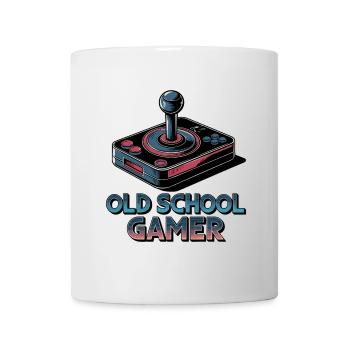 Old School Gamer – Retro Joystick - Mug - white - Front
