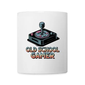 Old School Gamer – Retro Joystick - Mug - white - Front