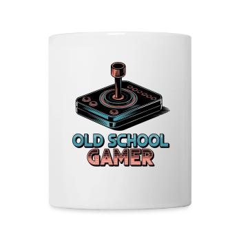 Old School Gamer – Retro Joystick - Mug - white - Front