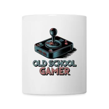 Old School Gamer – Retro Joystick - Mug - white - Front