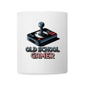 Old School Gamer – Retro Joystick - Mug - white - Front