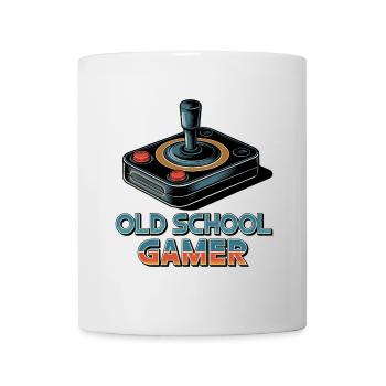 Old School Gamer – Retro Joystick - Mug - white - Front