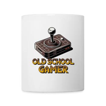 Old School Gamer – Retro Joystick - Mug - white - Front