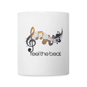 Feel the Beat – Clé abstraite - Mug blanc - blanc - Devant