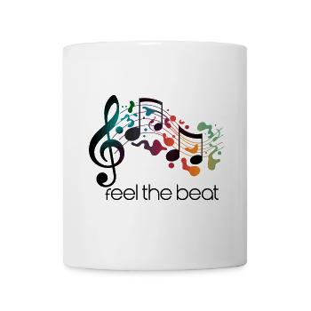 Feel the Beat – Clé abstraite - Mug blanc - blanc - Devant