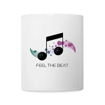 Feel the Beat – Clé abstraite - Mug blanc - blanc - Devant