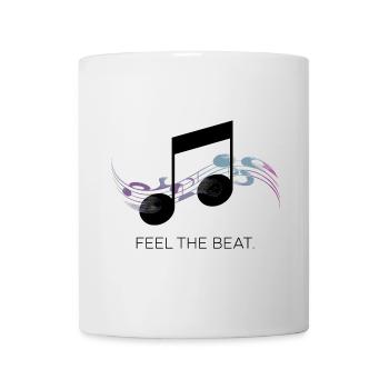 Feel the Beat – Clé abstraite - Mug blanc - blanc - Devant