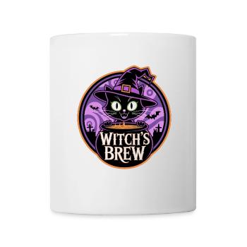 Witch’s Brew – Mystische Hexenkatze - Tasse - Weiß - Vorne