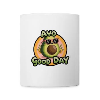Avo Good Day – Funny Avocado Cartoon - Mug - white - Front