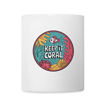 Keep It Coral – Saving Coral Reef, Marine Conservation - Mug - white - Front