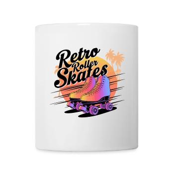Retro Roller Skates – 80s Vibes - Tasse - Weiß - Vorne
