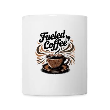 Fueled by Coffee – Coffee Lover Motif - Mug - white - Front