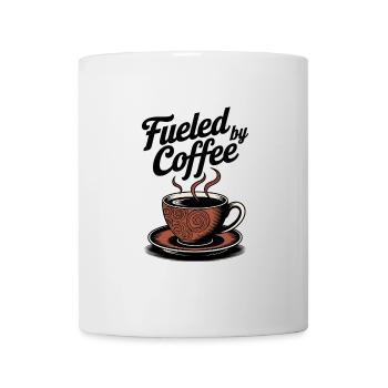Fueled by Coffee – Coffee Lover Motif - Mug - white - Front
