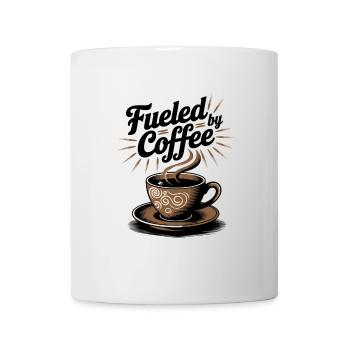 Fueled by Coffee – Coffee Lover Motif - Mug - white - Front