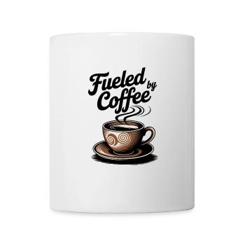 Fueled by Coffee – Coffee Lover Motif - Mug - white - Front