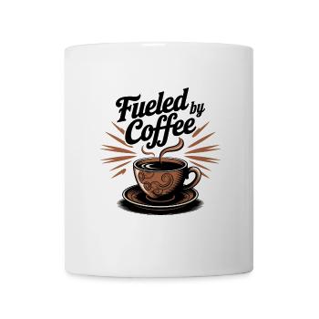 Fueled by Coffee – Coffee Lover Motif - Mug - white - Front
