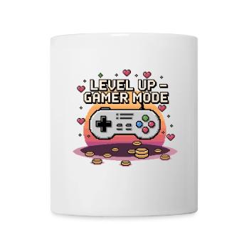 Montée de niveau – Mode joueur - Mug blanc - blanc - Devant
