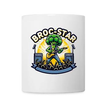 Broc-Star - The rocking broccoli super star - Mug - white - Front