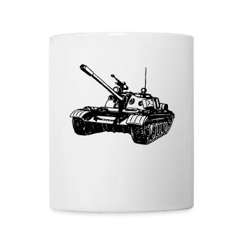 Panzer T55 Russischer Kampfpanzer - Tasse - Weiß - Vorne