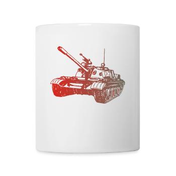 Panzer T55 Russischer Kampfpanzer - Tasse - Weiß - Vorne