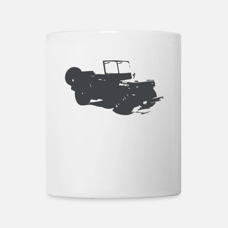 US Jeep Willys - Tasse - Weiß