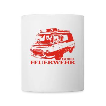 Barkas B1000 Feuerwehr - Tasse - Weiß - Vorne