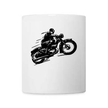 Moto classique vélo003 - Mug blanc - blanc - Devant