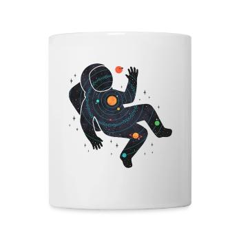 Astronauten-Weltraum-Grafik - Tasse - Weiß - Vorne