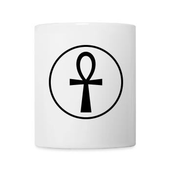 Ankh égyptien symbole de la vie - Mug blanc - blanc - Devant