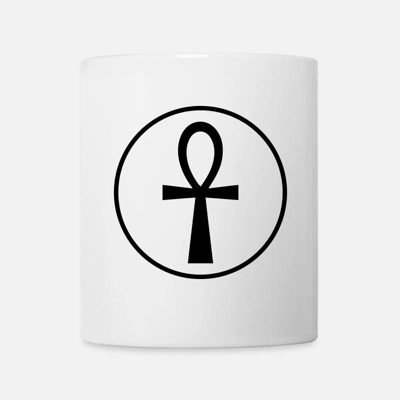 Ankh égyptien symbole de la vie - Mug blanc - blanc