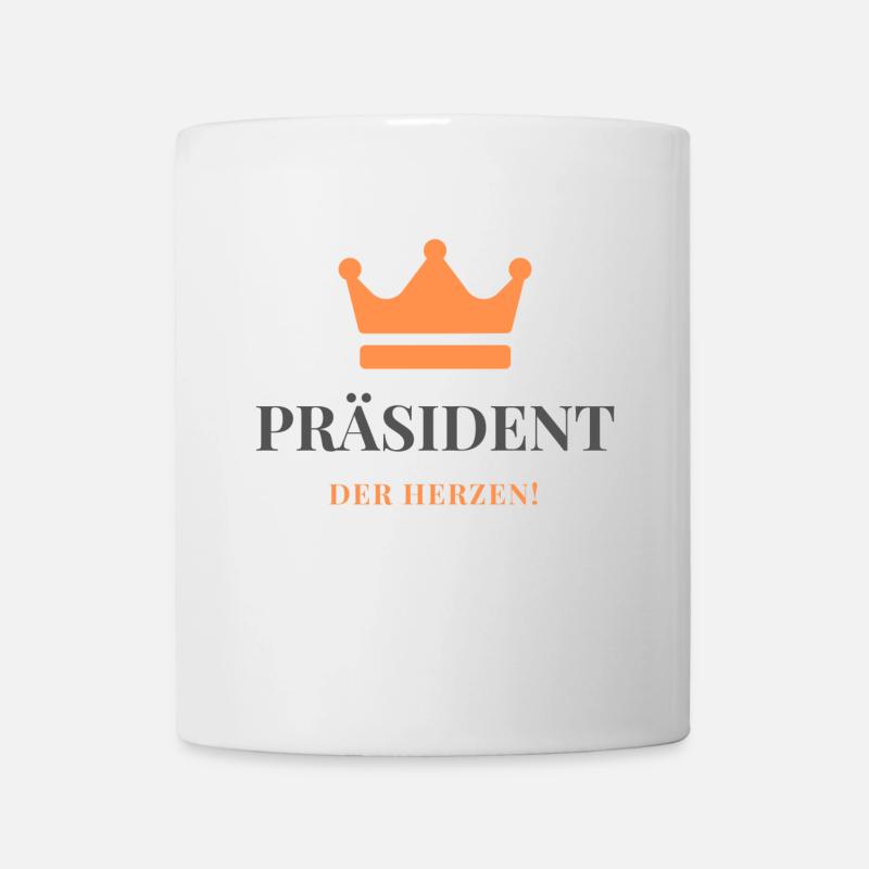 Präsident der Herzen - Tasse - Weiß