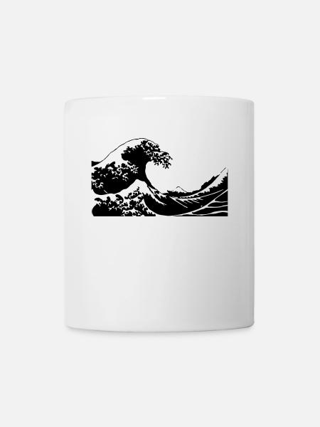 Wave - Vague - Mug blanc - blanc