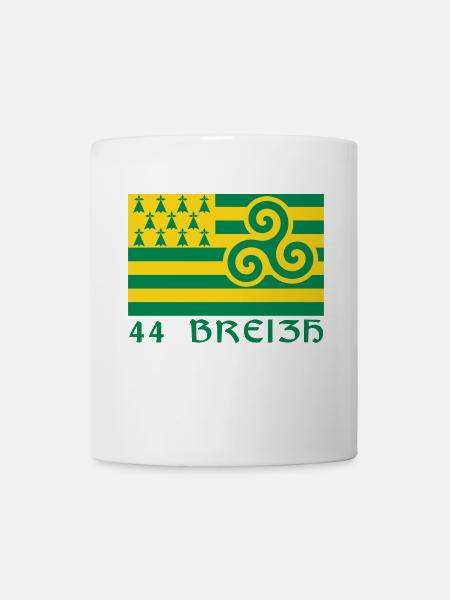 44 Breizh Loire-Atlantique Bretagne - Mug blanc - blanc
