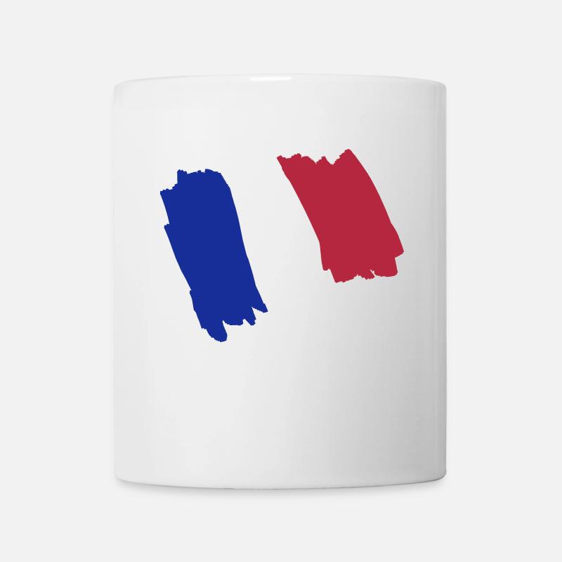 Drapeau de France dessin - Mug blanc - blanc