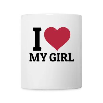 I love my Girl - Tasse - Weiß - Vorne