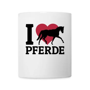 I love Pferde - Tasse - Weiß - Vorne