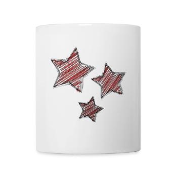 STAR. STAR. STERNE. PARTY. JAHRESTAG. WEIHNACHTEN - Tasse - Weiß - Vorne